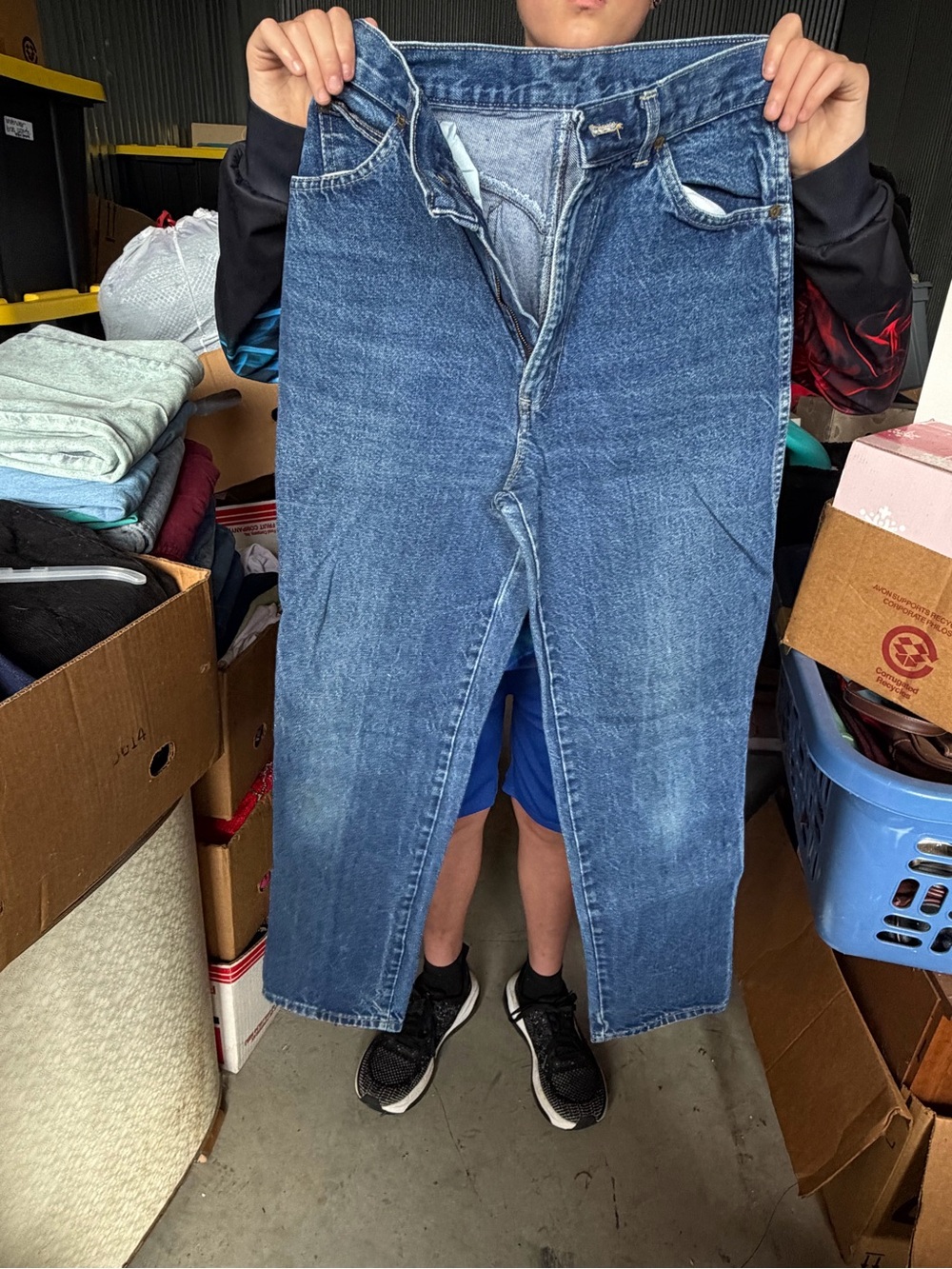 Women’s Vintage Chic Blue Denim Jeans. Size 10. Rarely Worn